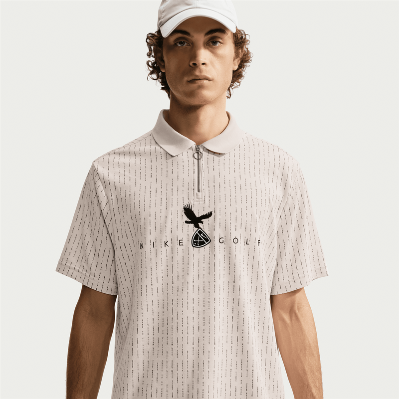 Dri-FIT Fairway Fresh Zip Polo Light Orewood Brown/Black