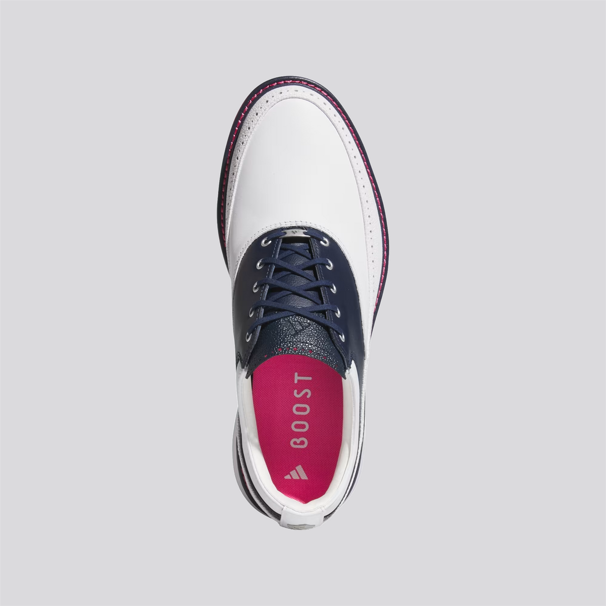 MC80 Spikeless Golf Shoes Footwear White/Collegiate Navy/Lucid Pink