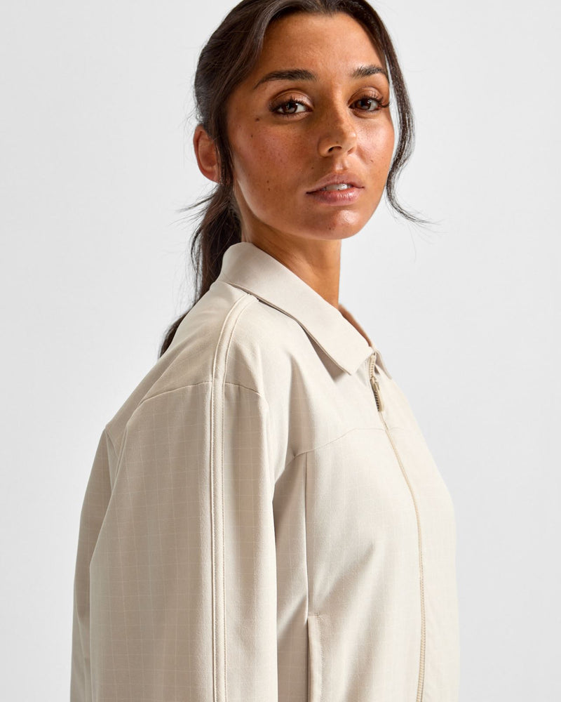 Ultimate365+ Peplum Grid Jacket Wonder Alumina