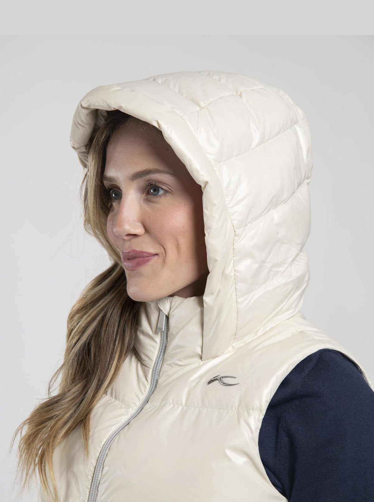 Vivi Shine Vest Alabaster
