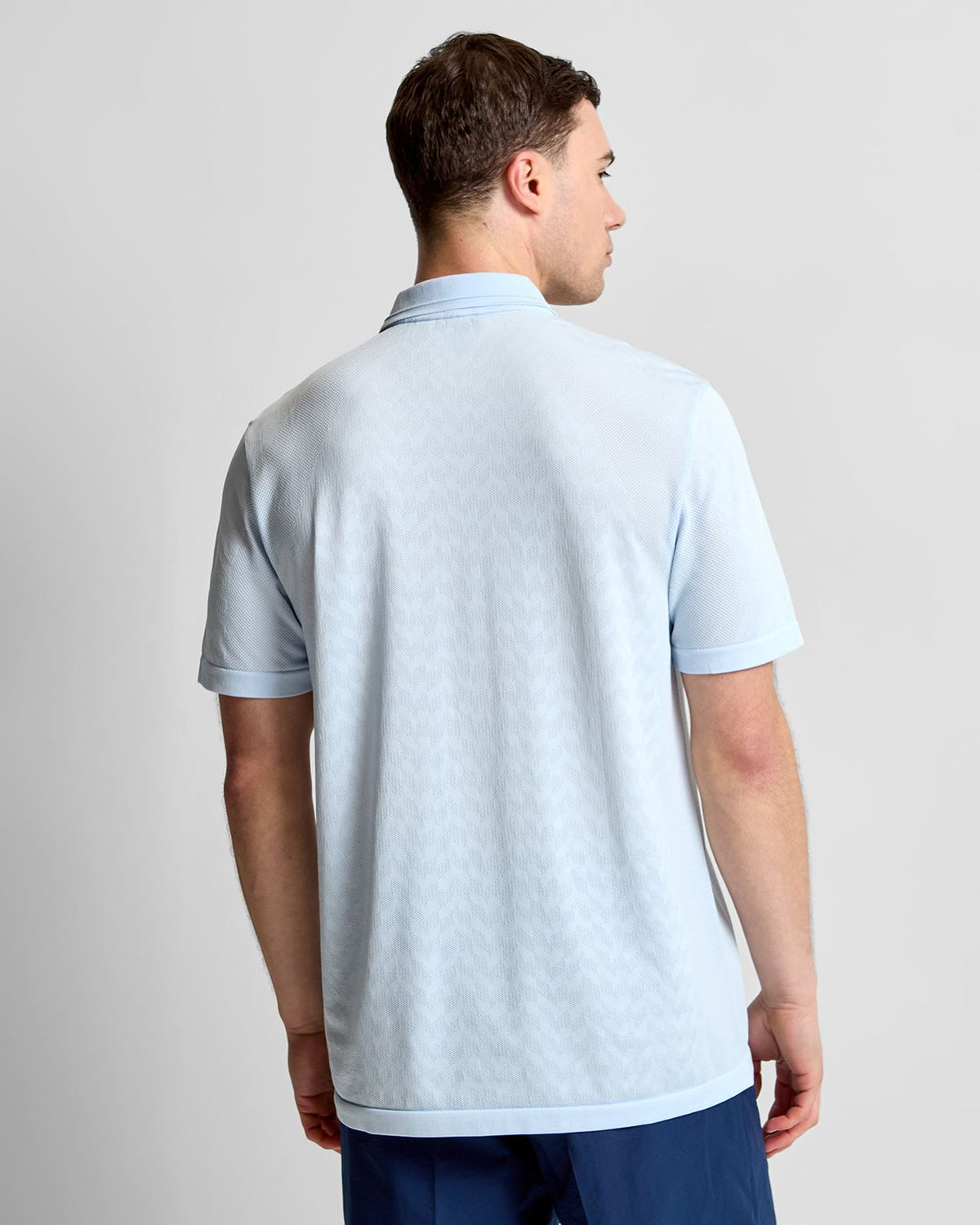 Ultimate365 Seamless Polo Crystal Sky/Dusky Petrol/White