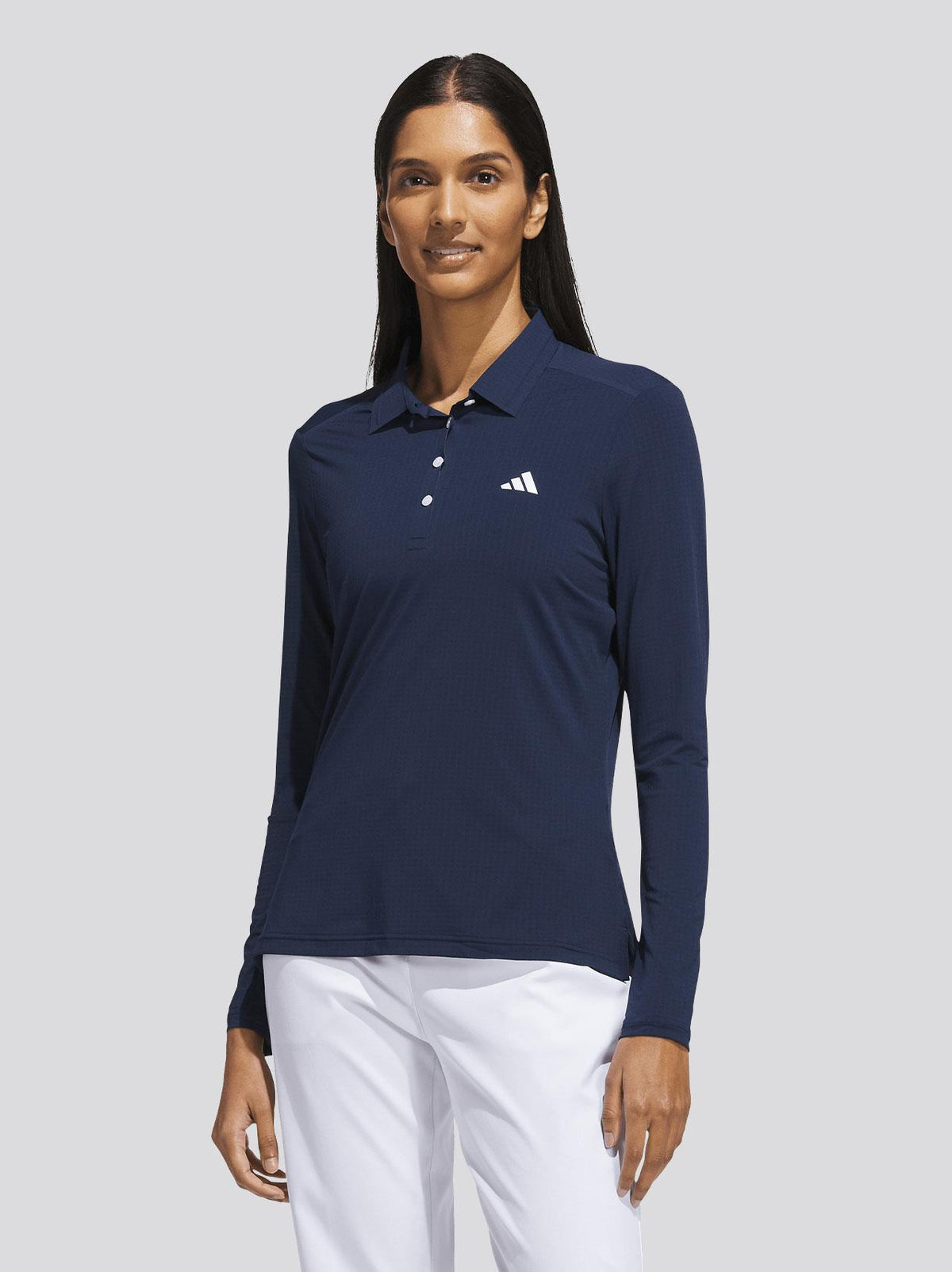 Ultimate365 Tour Climacool LS Polo Shirt Collegiate Navy