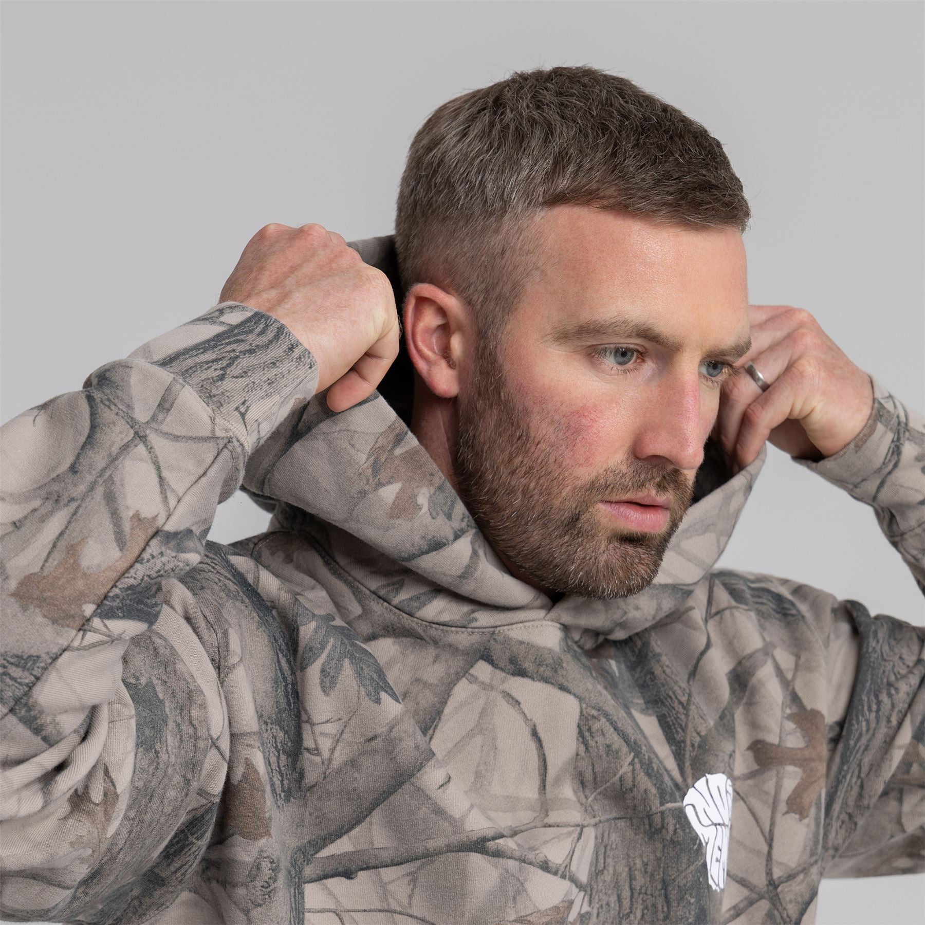 No Members Tree Camo Hoodie Multi Green – TRENDYGOLF UK