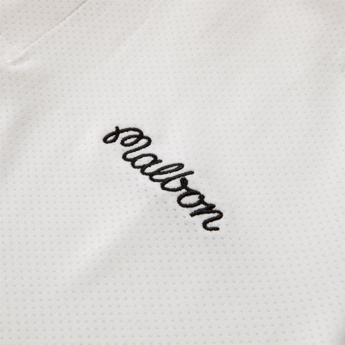 Evergreen Raglan Sleeve Mesh Polo White