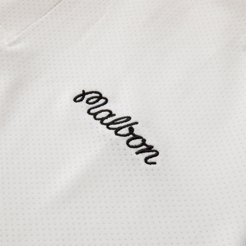 Evergreen Raglan Sleeve Mesh Polo White