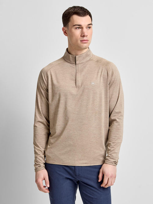 Stealth Performance Quarter-Zip Mid Layer Biscotti