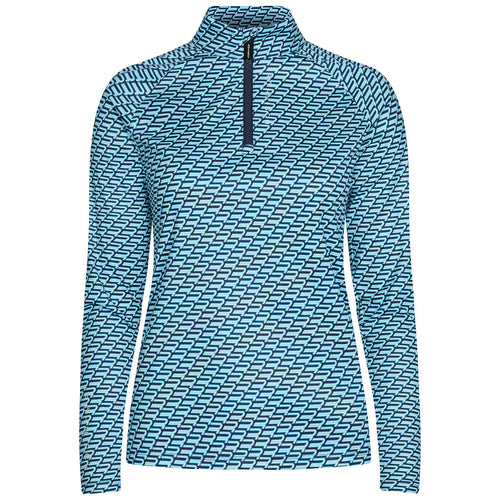 Womens Addy Quarter Zip Mid Layer Capri Blue - AW24