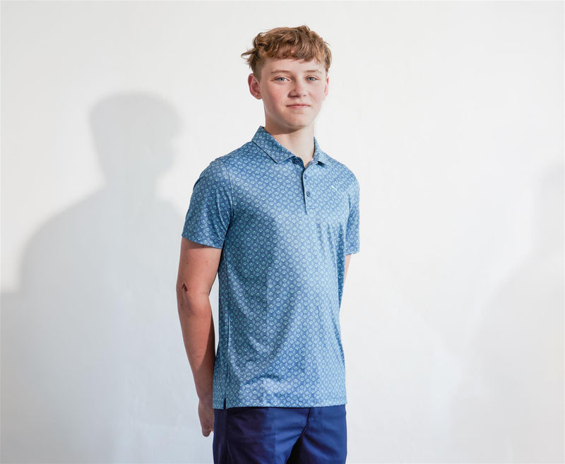Boys Mattr Scallop Polo Shirt