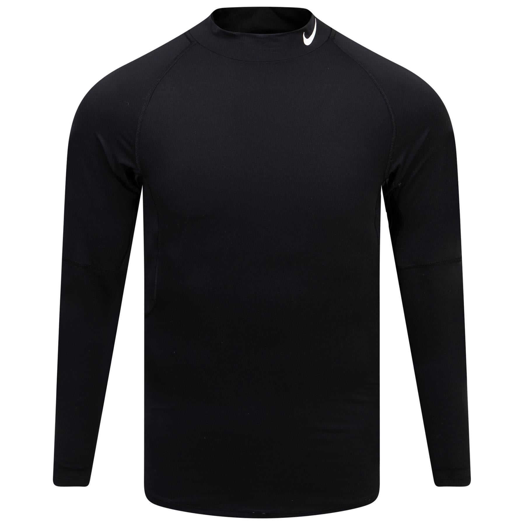 Nike Dri-FIT Tight Fit Long Sleeve Mock Neck Base Layer Black