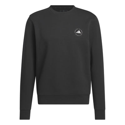 Core Rundhals-Sweatshirt mit normaler Passform, Schwarz – SS24