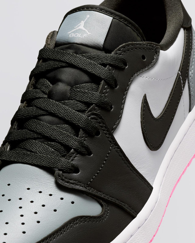 Air Jordan 1 Low Spikeless Golf Shoes White/Sequoia/Light Pumice/Pink Glow