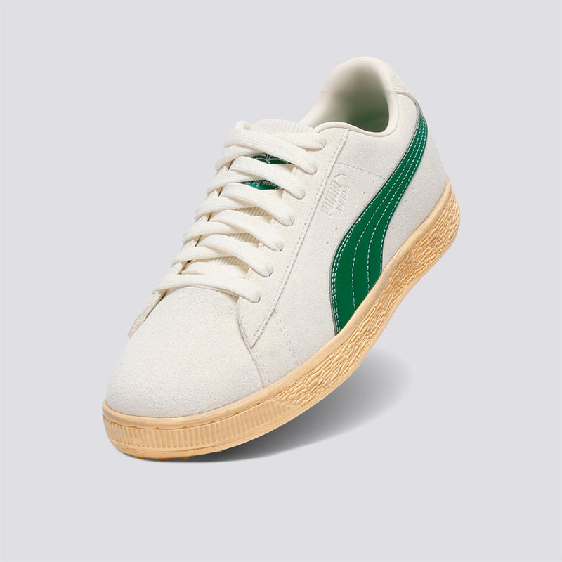 Suede G 30904 Spikeless Golf Shoe Warm White/Luso Green