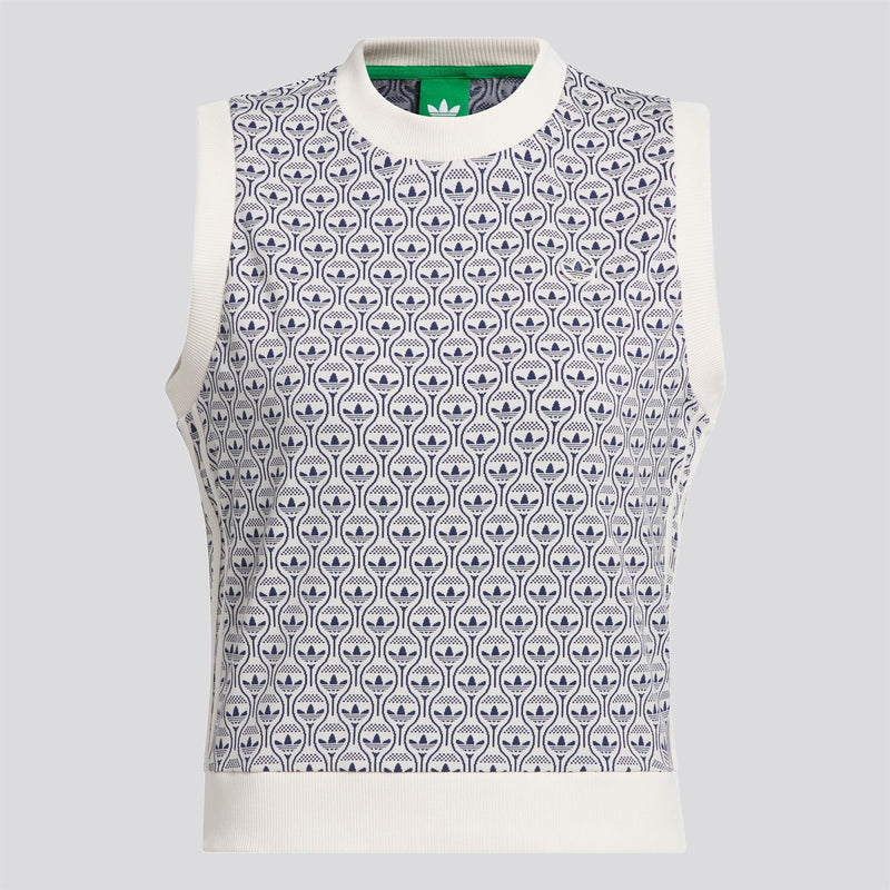 Originals All Over Vest Chalk White/Night Indigo