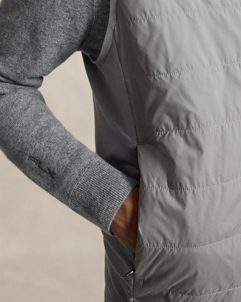 Hybrid Full Zip Vest Peak Grey