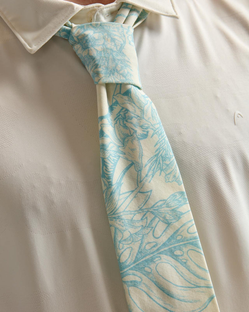 Necktie Blue Botanical