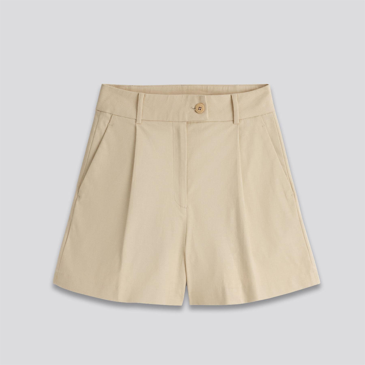 Christina Wide Shorts Khaki