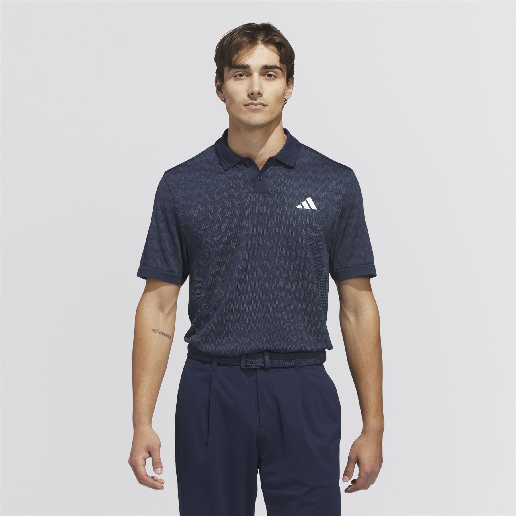 Ultimate365 Seamless Polo Collegiate Navy/White/Wonder Sage