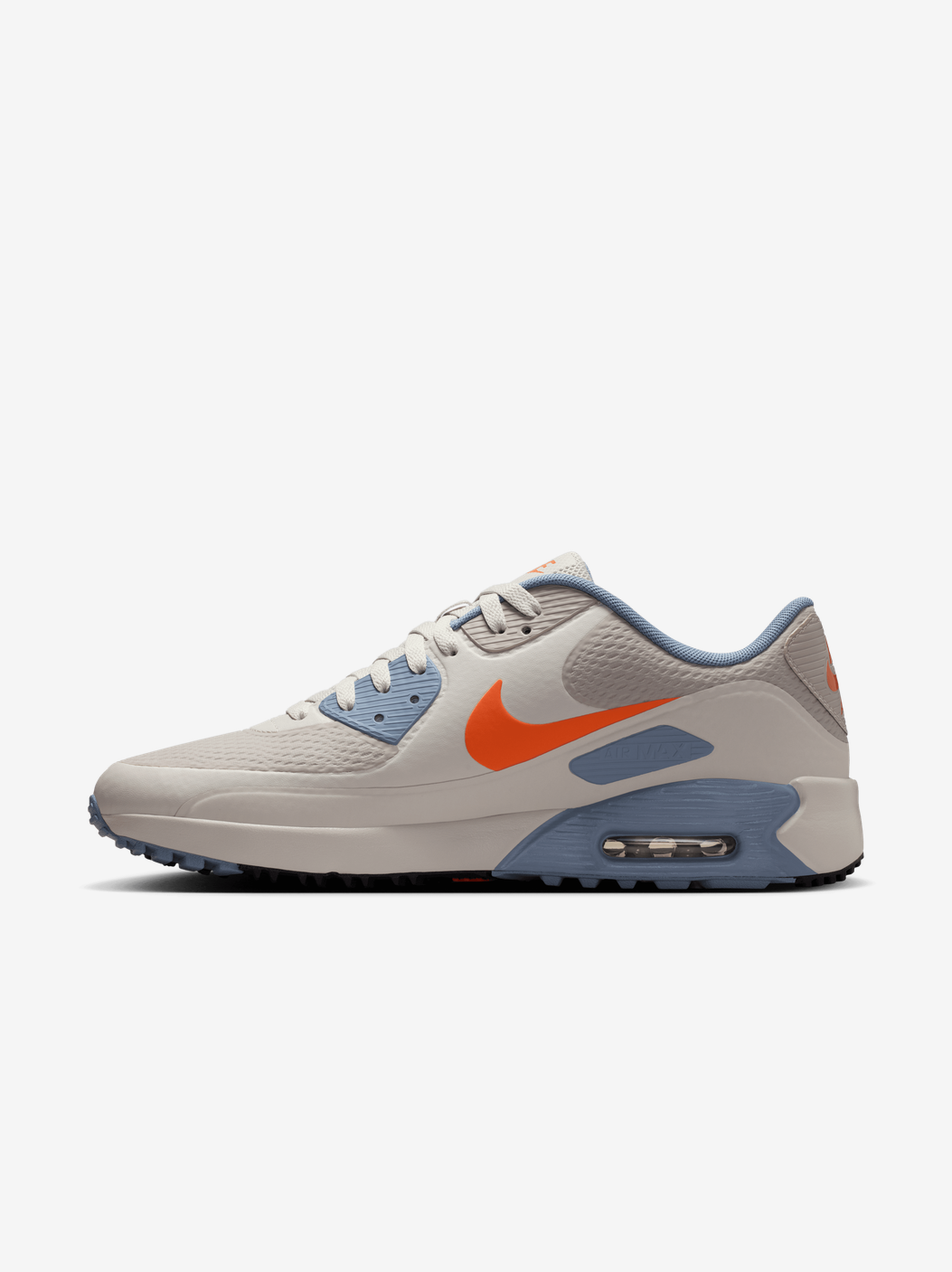 Air Max 90 Spikeless Golf Shoes Moon Particle/Safety Orange/Light Bone