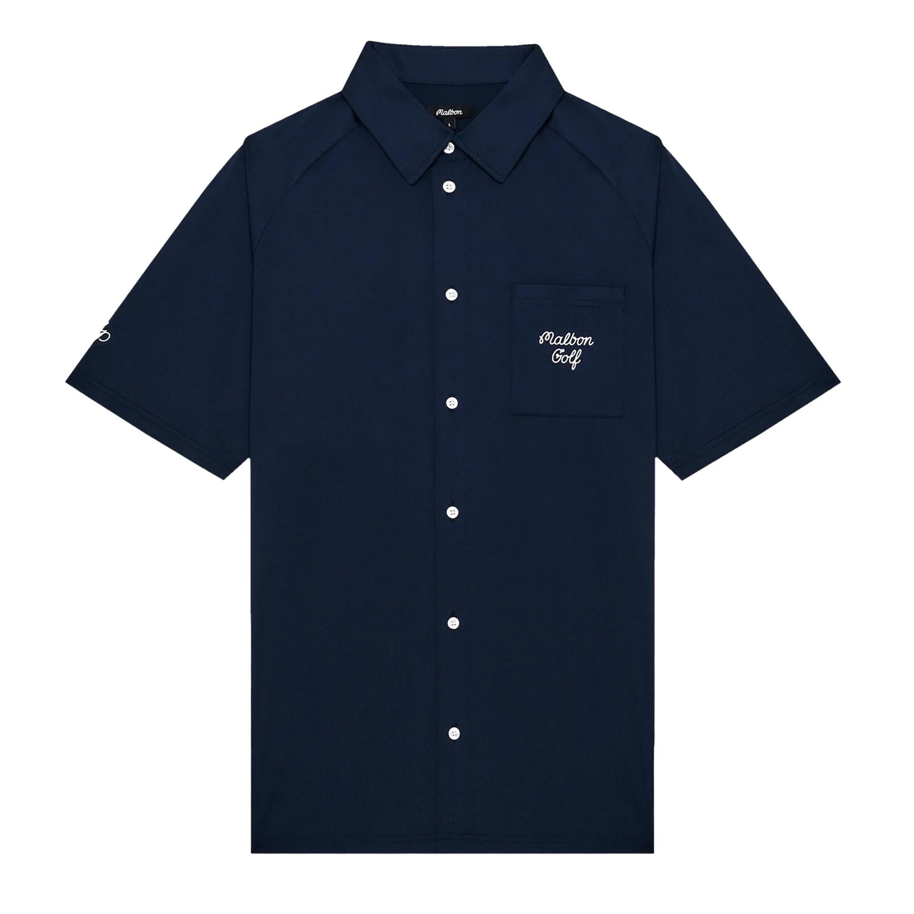 Malbon Golf x Jesper Parnevik Osprey Polo Navy | TRENDYGOLF UK
