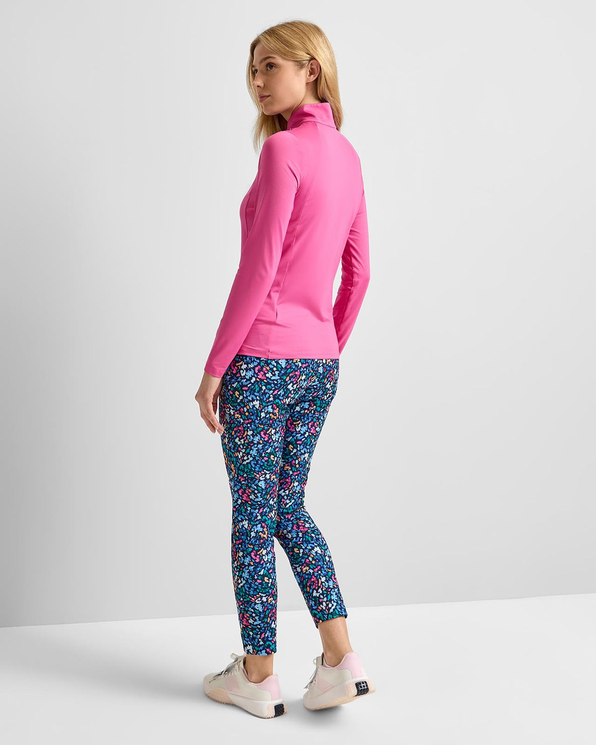Collagen Half Zip Mid Layer Peony