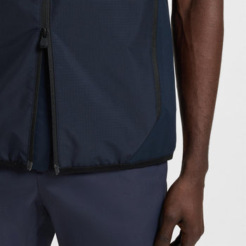 Putt Full Zip Gilet Dark Blue