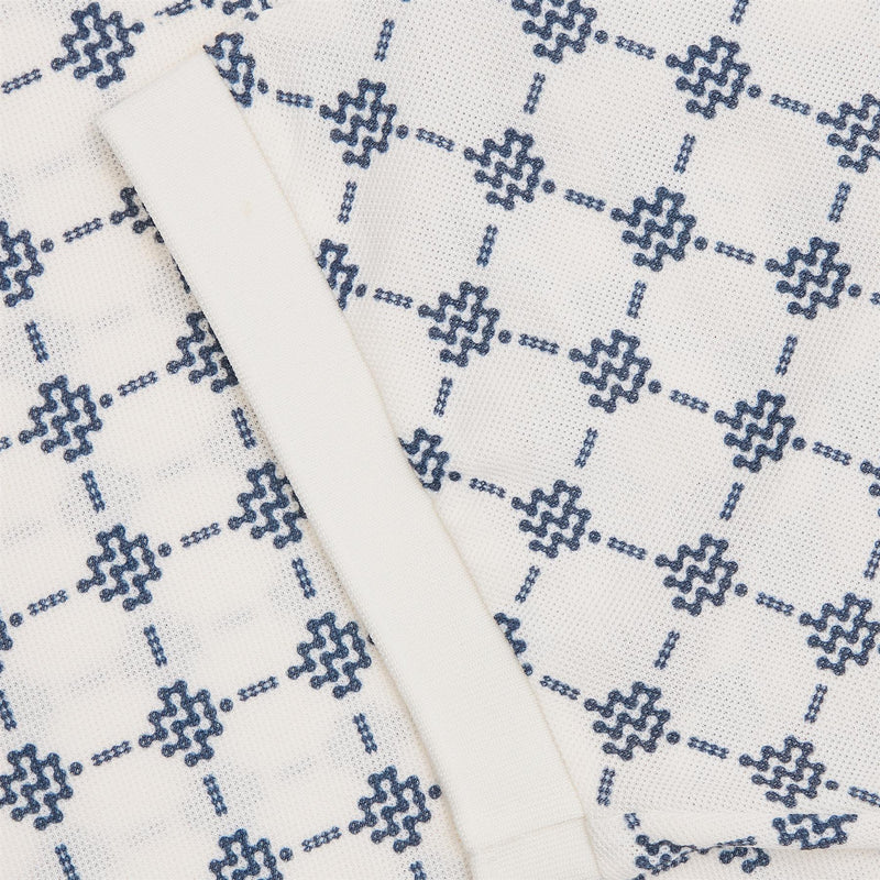 GOAT Pique Polo Monogram Cream