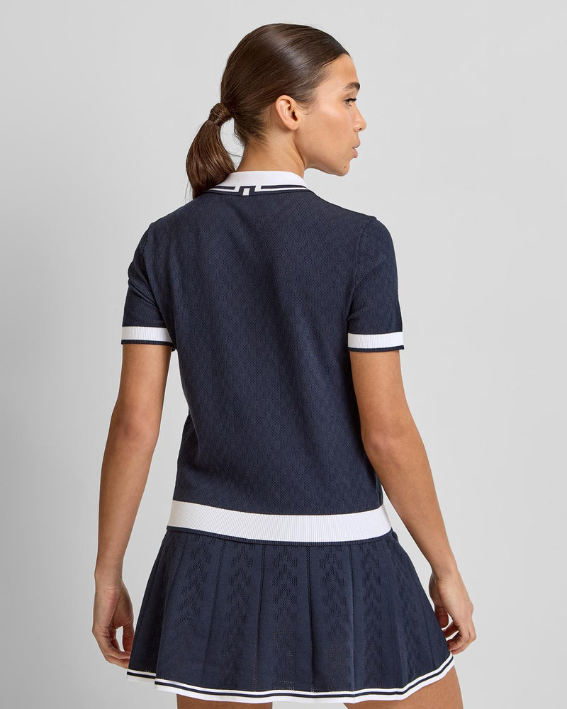 Polly Pointelle Polo