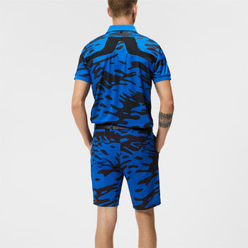 Tim High Vent Print Shorts Neptune Nautical Blue