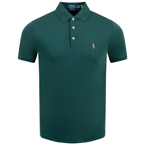 Polo Golf Slim Fit Cotton Polo Moss Agate - AW23