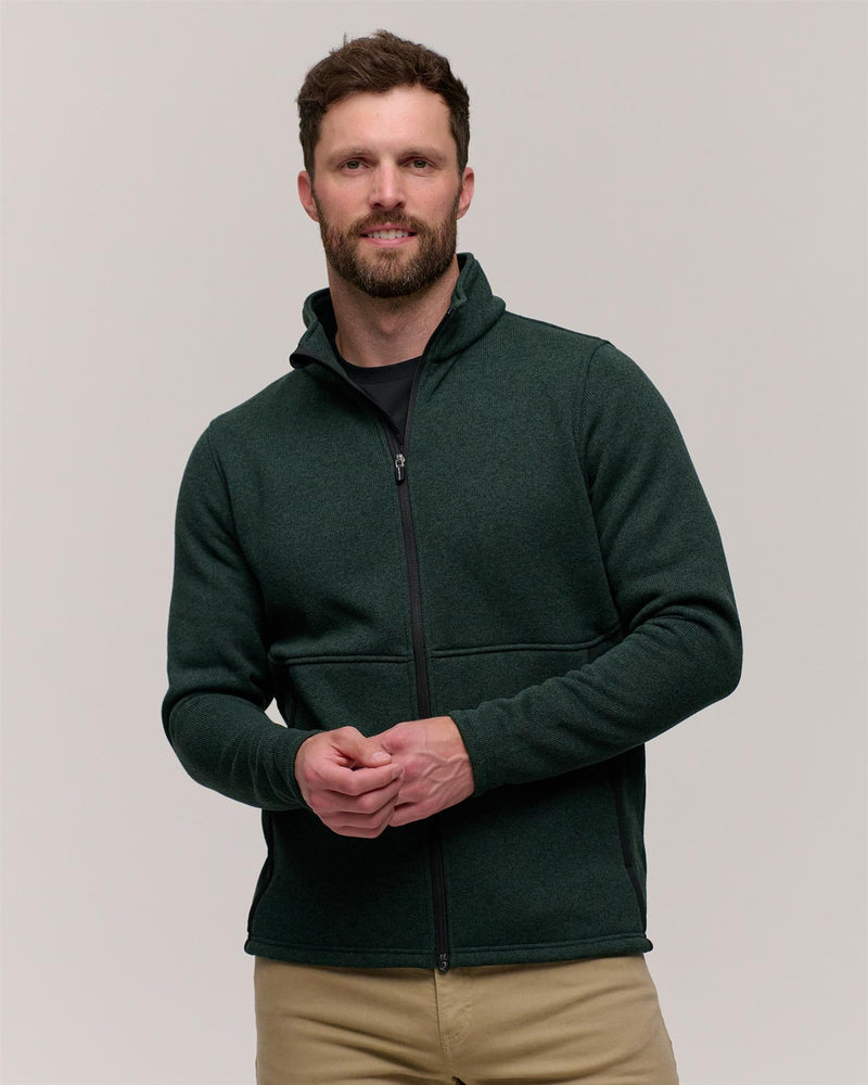 Maier Sweater Knit Fleece Jacket Night Forest Heather
