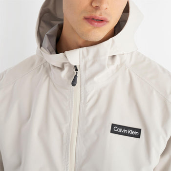Feather Dry 15K Hooded Waterproof Jacket Sand