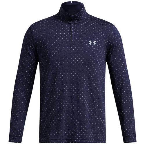 Playoff Novelty Printed Quarter Zip Mid Layer Midnight Navy - AW24