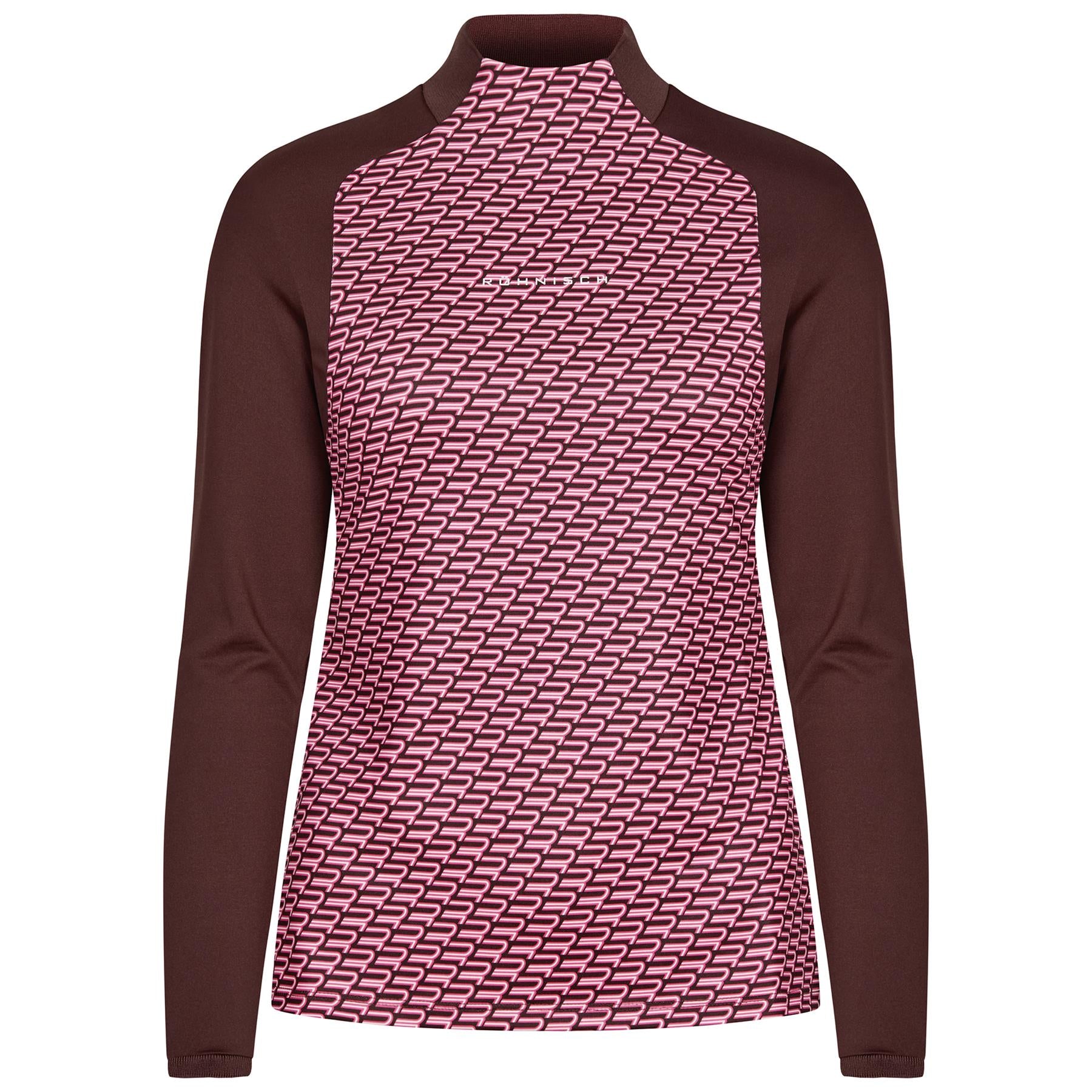 Ellie Brushed Mid Layer Carmine Rose