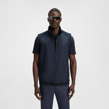 Putt Full Zip Gilet Dark Blue