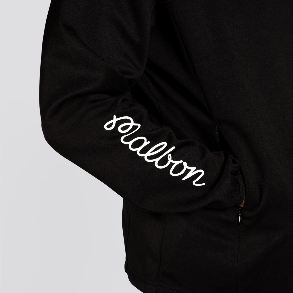 Evergreen Poly Quarter Zip Black