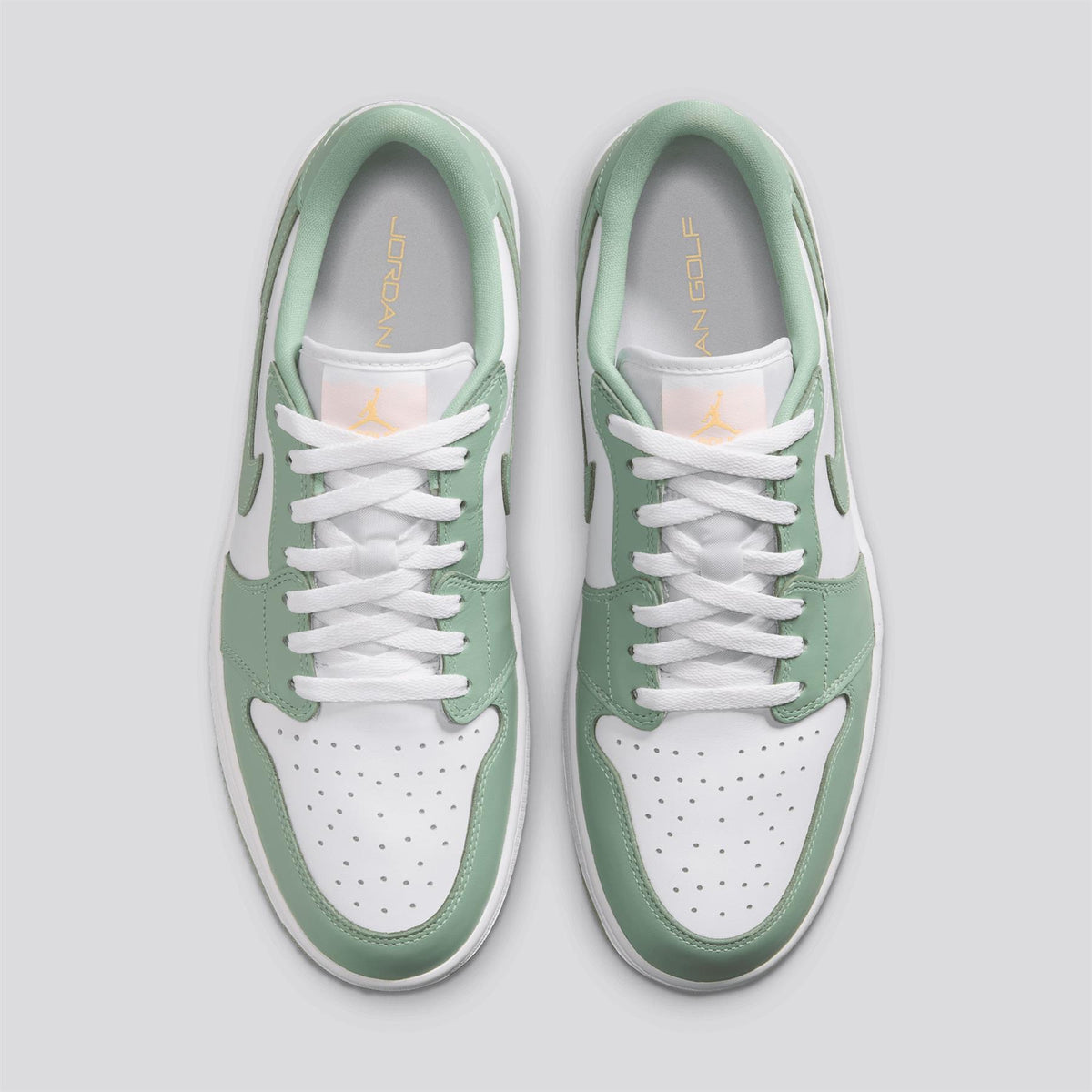 Air Jordan 1 Low Spikeless Golf Shoes Steam/Steam White/Tangerine Tint