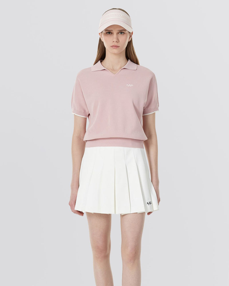 Maryse Short Sleeve Sweater Pink