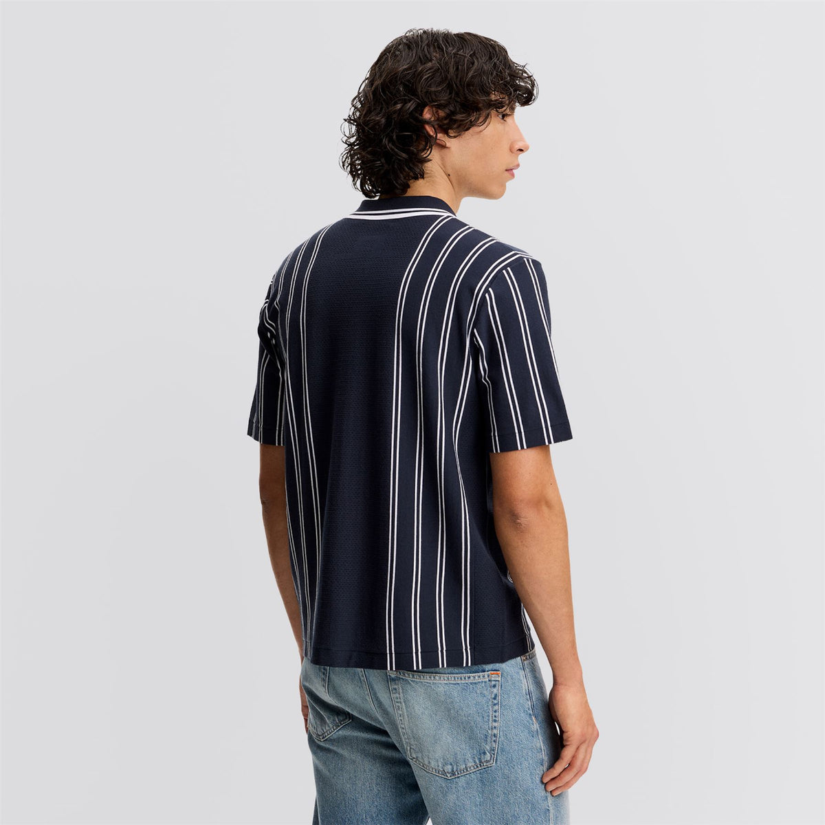 Rue Knit Shirt JL Navy
