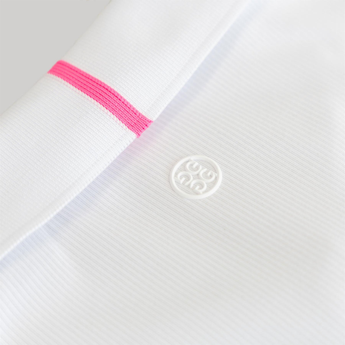 G/FORE x TRENDYGOLF Love Golf Ribbed Tech Nylon Polo Snow