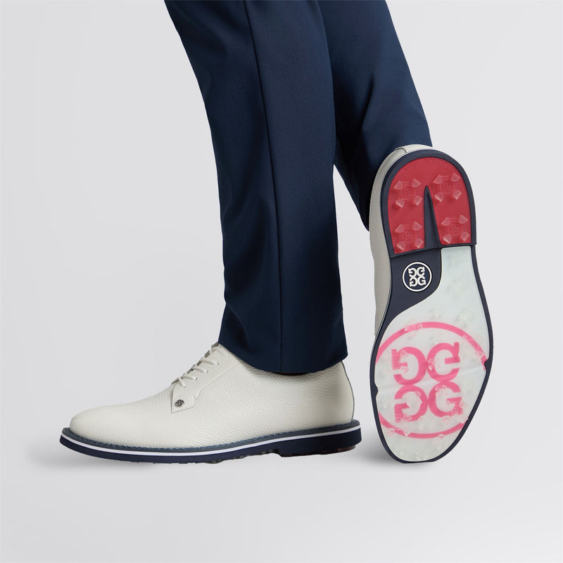 GALLIVANTER Full Grain Leather Golf Shoes Snow/Twilight