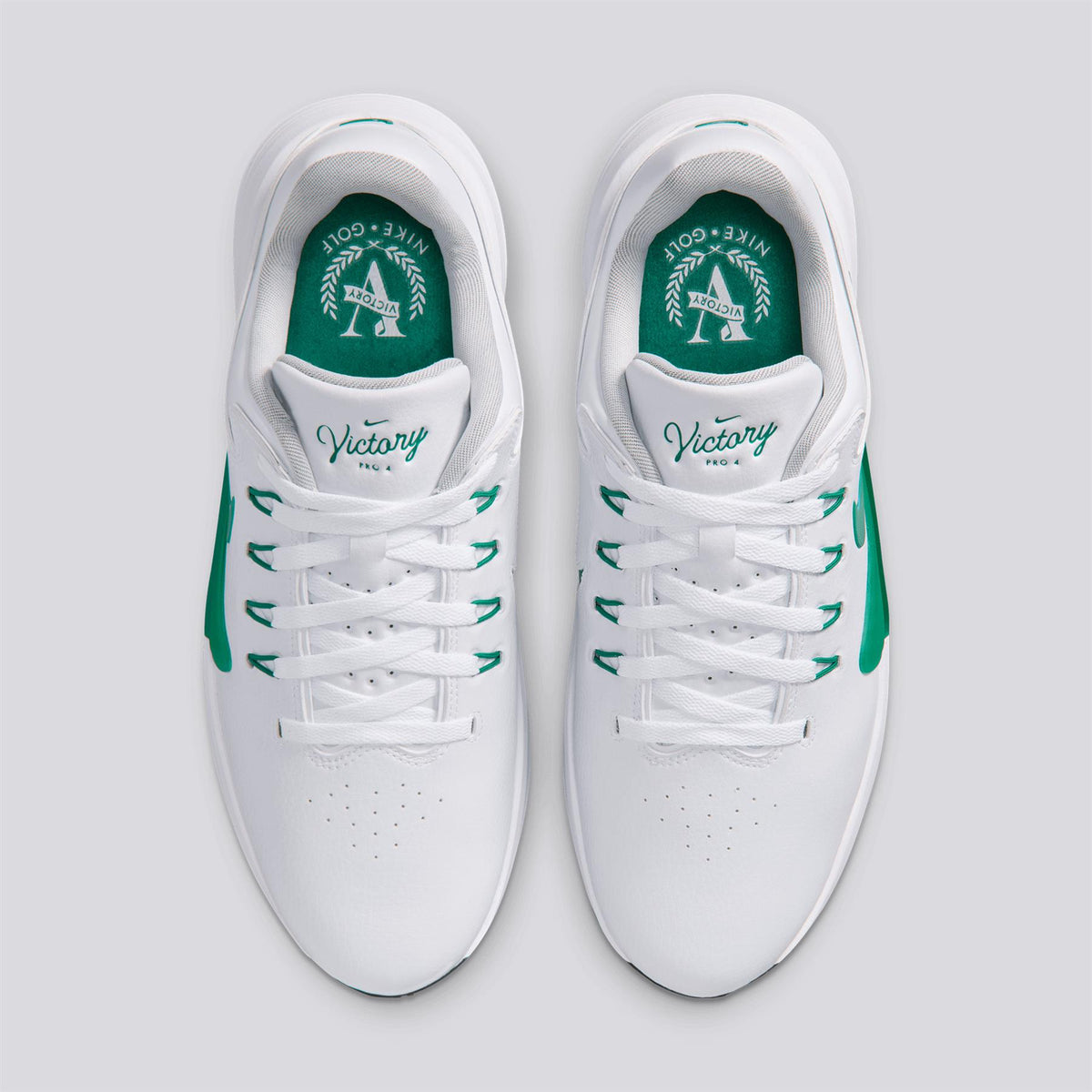 Victory Pro 4 Spiked Golf Shoes White/Black Malachite