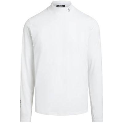 RLX Tailored Fit Long Sleeve Mock Neck Base Layer White - SS24