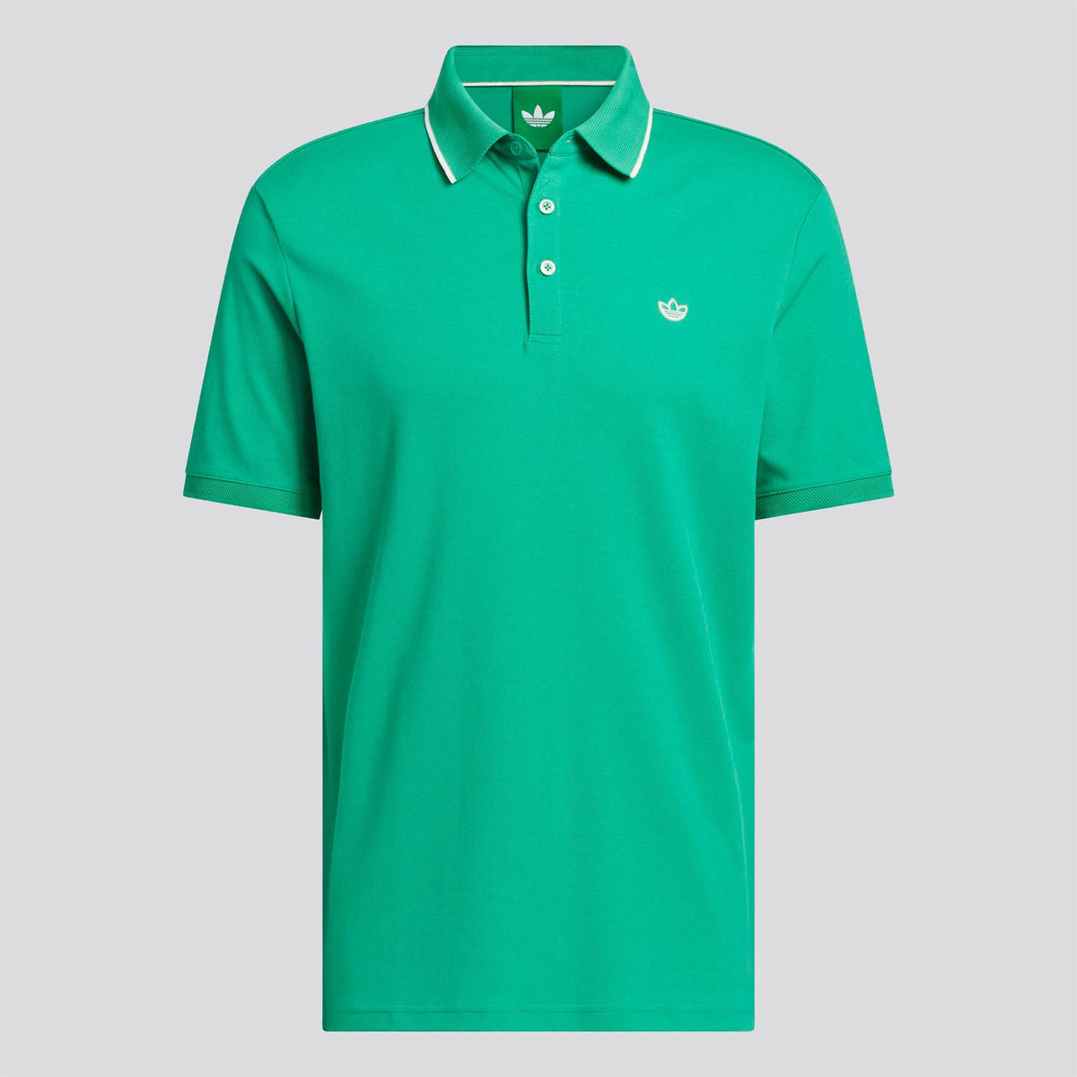 Originals Twistknit Trefoil Polo Court Green