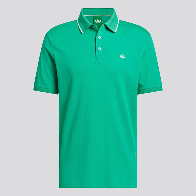 Originals Twistknit Trefoil Polo Court Green