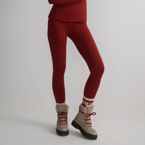 Always Warm Base Layer Leggings Red Dahlia Marl