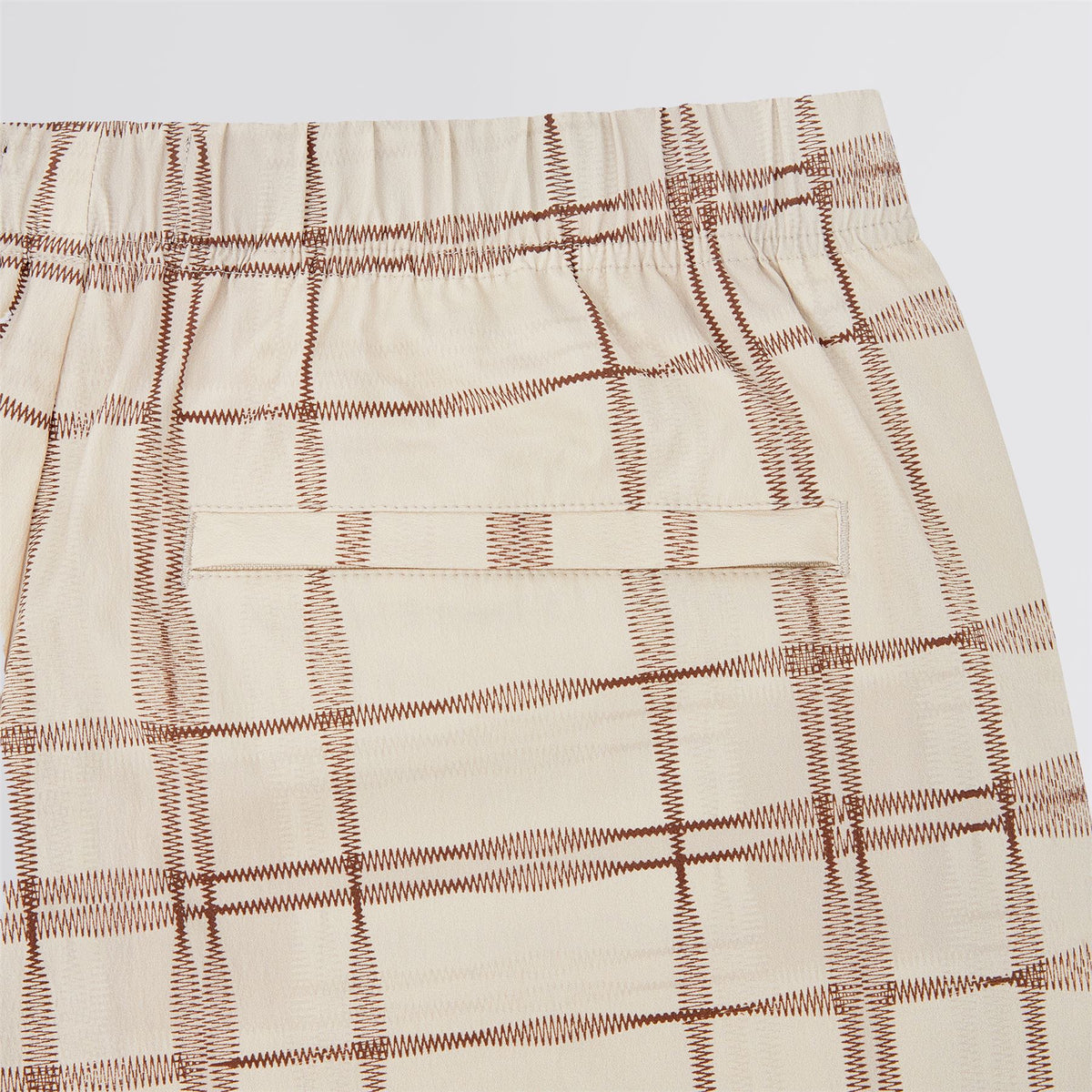 Compression Check Ranger Trousers Ivory