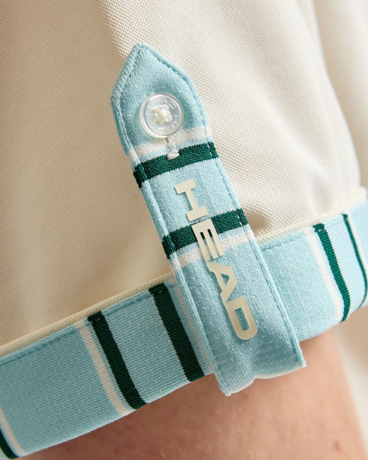 Roll Sleeve Polo Blue Vintage Stripe