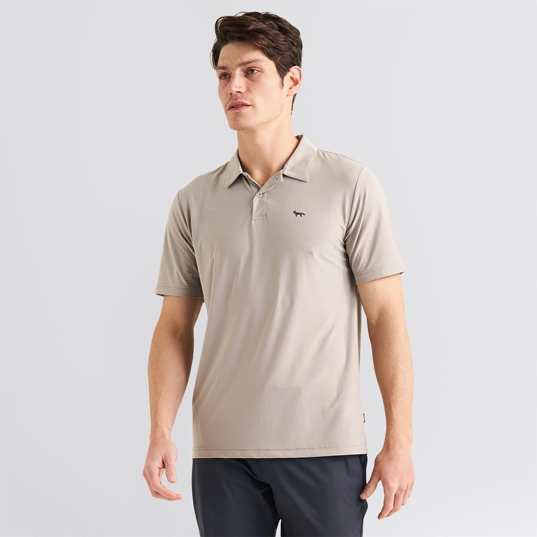 Mesh Polo Beige