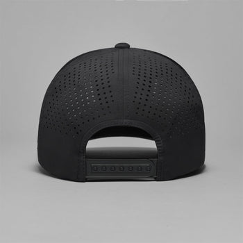 Prey For Birdies Patch Perforated Delta Snapback Hat Onyx