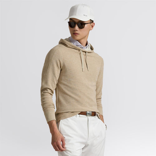 RLX Performance Waffle Knit Hoodie Stone Pebble